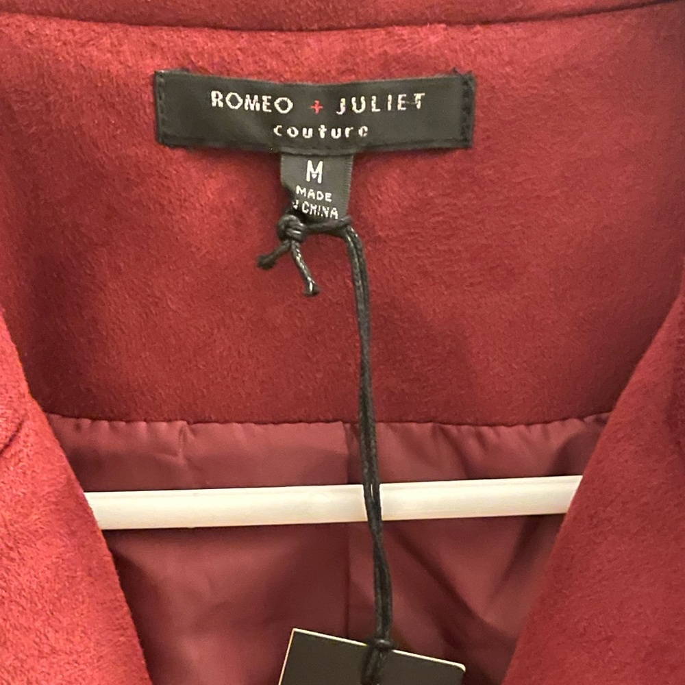 Brand new Romeo & Juliet couture Maroon suede jacket - Picture 3 of 6
